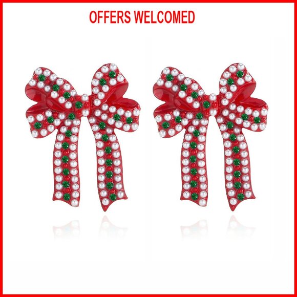 Jewelry - Rhinestone Drop Dangle Earrings Holiday Statement Jewelry Women